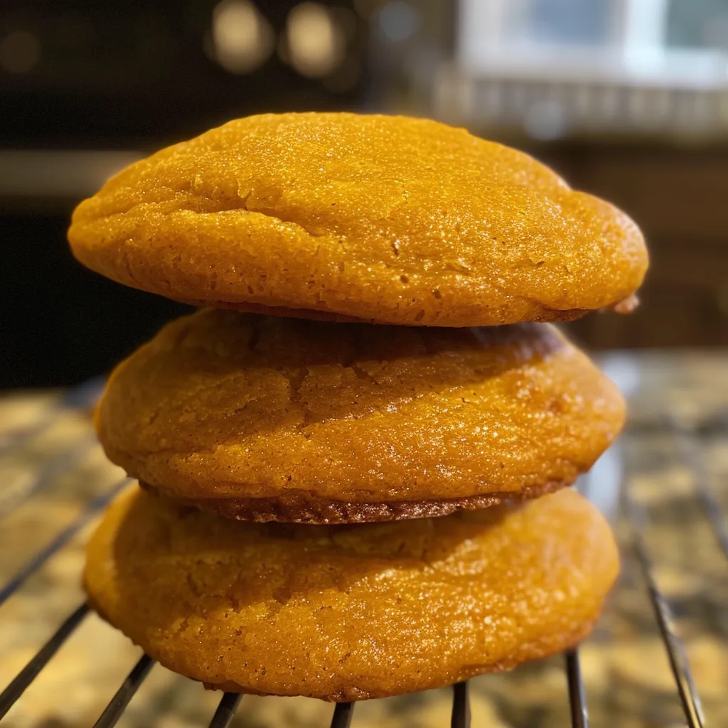 Soft and chewy pumpkin cookies